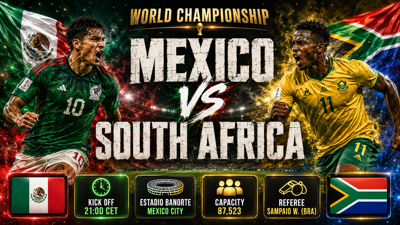Mexico - Zuid-Afrika : Aztekenstadion vormt het decor voor historische opening van vernieuwd WK